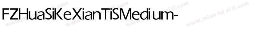 FZHuaSiKeXianTiS Medium字体转换